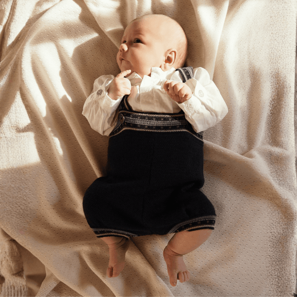 Name It - Festdrakt 2026 til Baby Strikket Selebukse Dark Sapphire - Guttelus.no