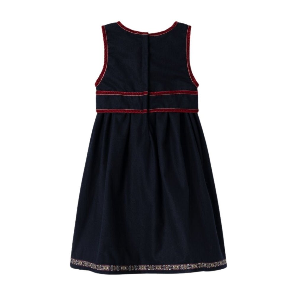 Name It - Festdrakt / Bunad - Dark Sapphire/ Tibetan Red - Guttelus.no