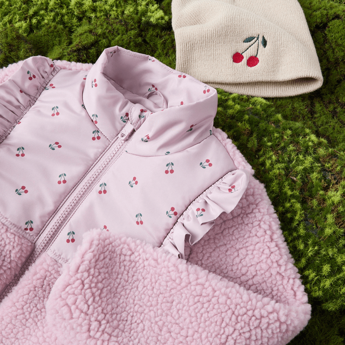 Name It - Fleecejakke Minna Teddy Keepsake Lilac - Guttelus