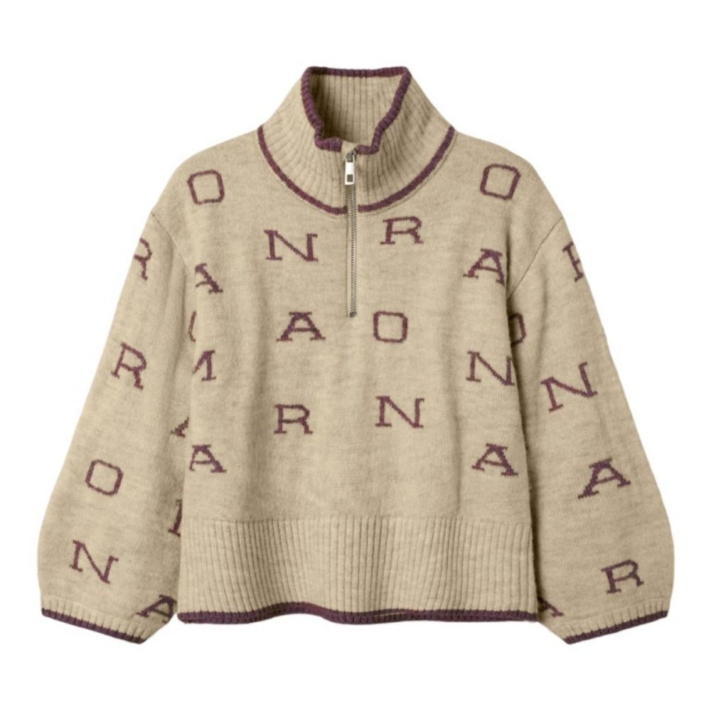 Name It - Genser Halfzip Oversize Neifya Peyote - Guttelus