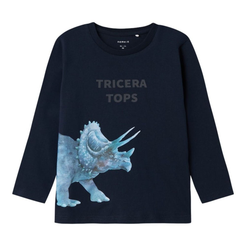 Name It - Genser Nula Dino Dark Sapphire - Guttelus.no
