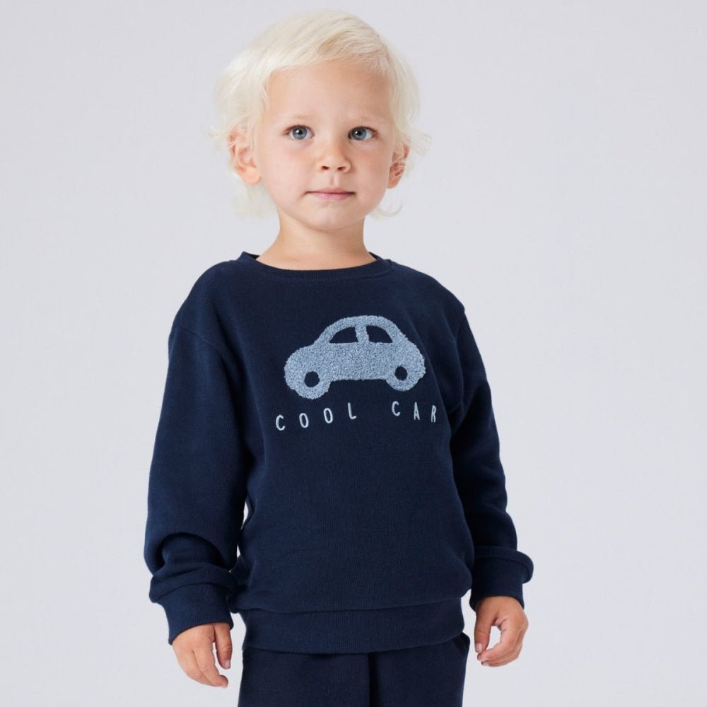 Name It - Genser Sweat Cool Car Dark Sapphire - Guttelus