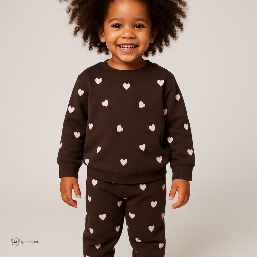 Name It - Genser Sweat Heart Delicioso - Guttelus.no