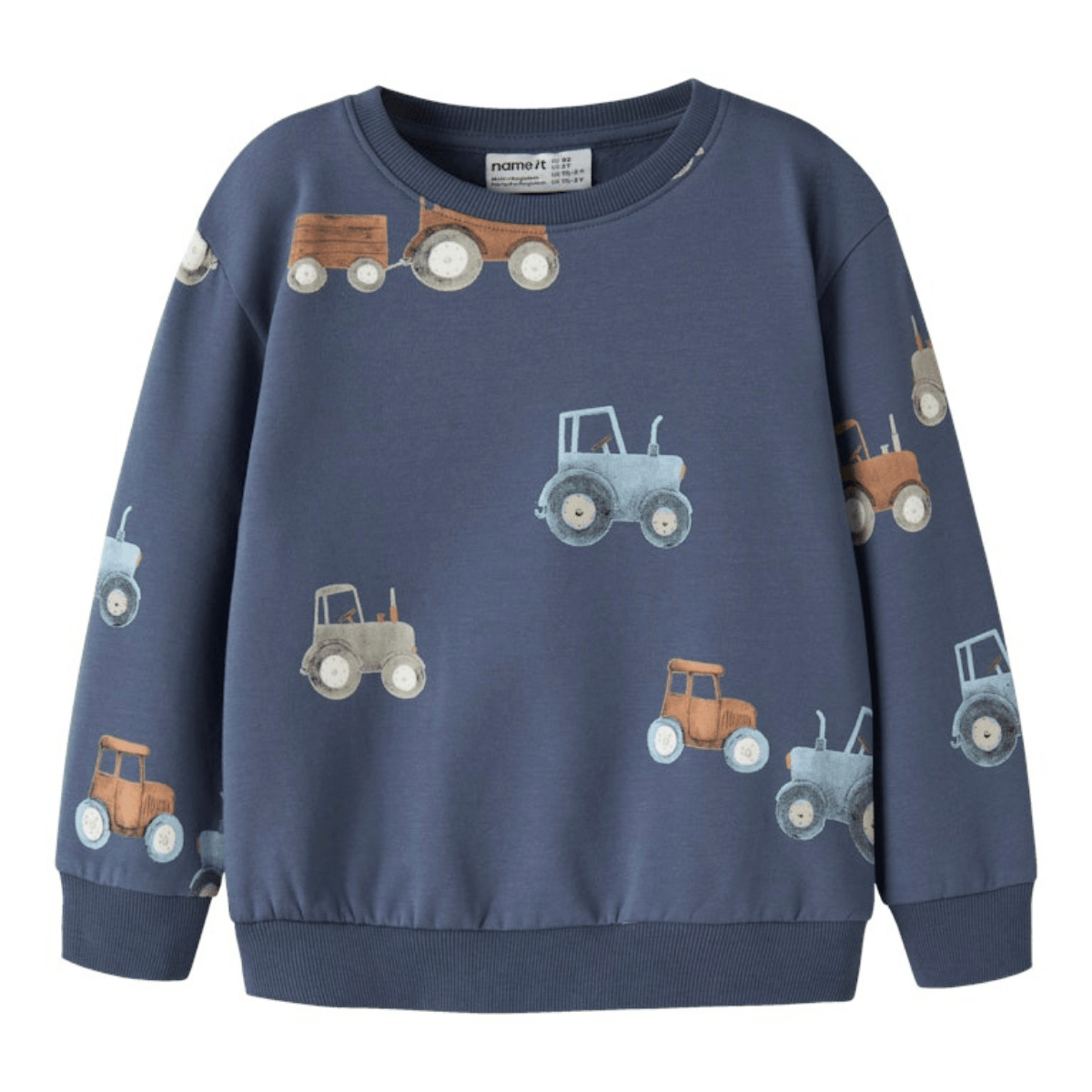 Name It - Genser Sweat Otractor Vintage Indigo - Guttelus.no