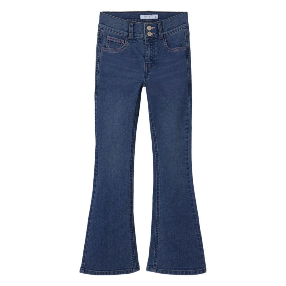 Name It - Jeans Bukse Polly Bootcut Medium Blue Denim - Guttelus