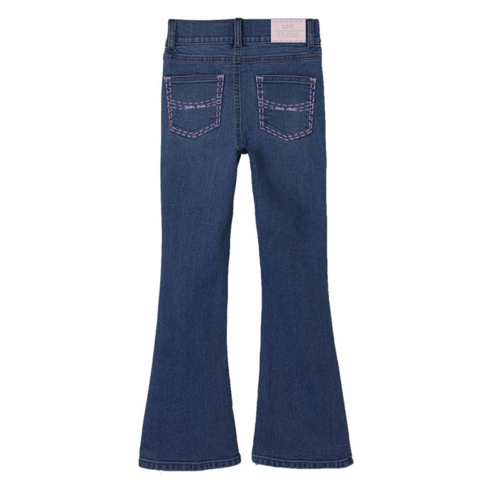 Name It - Jeans Bukse Polly Bootcut Medium Blue Denim - Guttelus