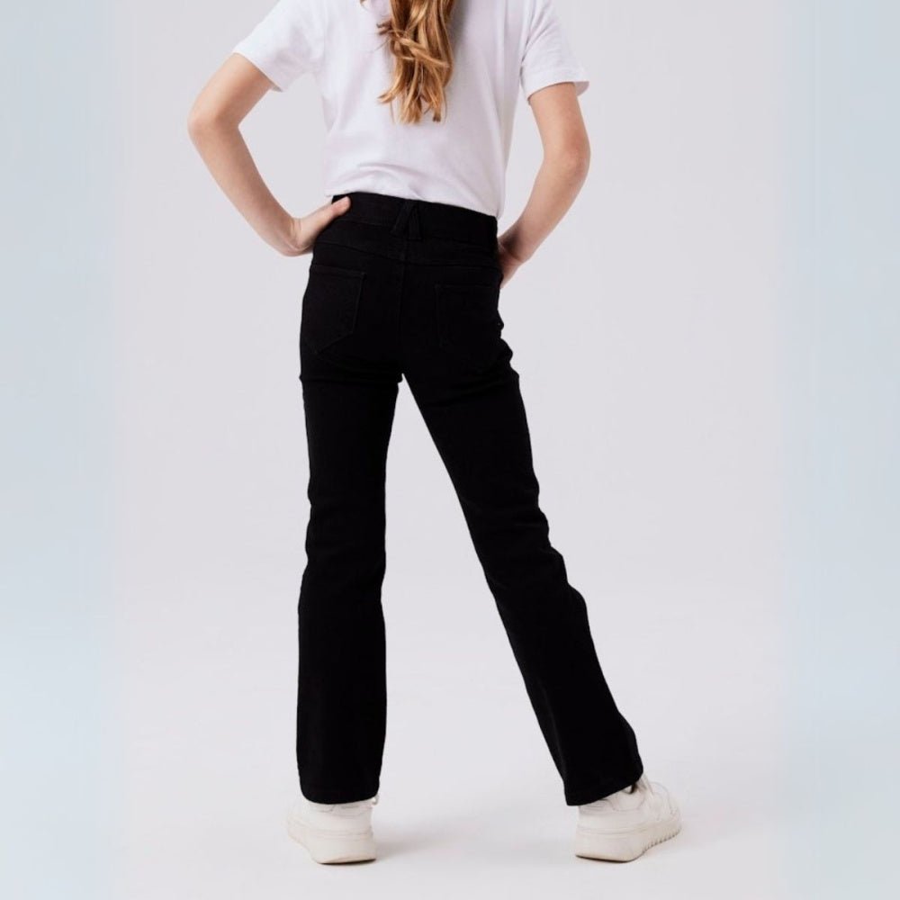 Name It - Jeans Bukse Polly Skinny Boot Black Denim - Guttelus