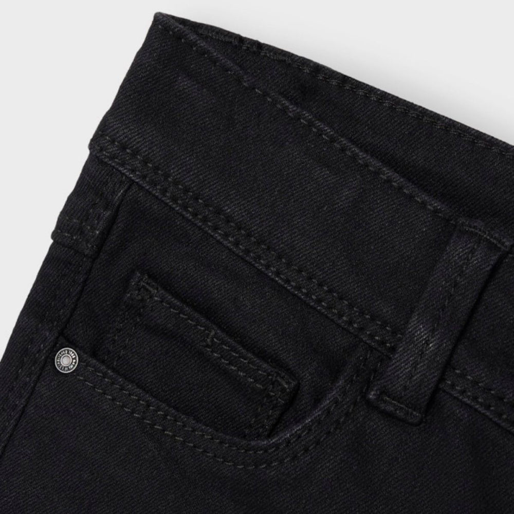 Name It - Jeans Bukse Polly Skinny Boot Black Denim - Guttelus