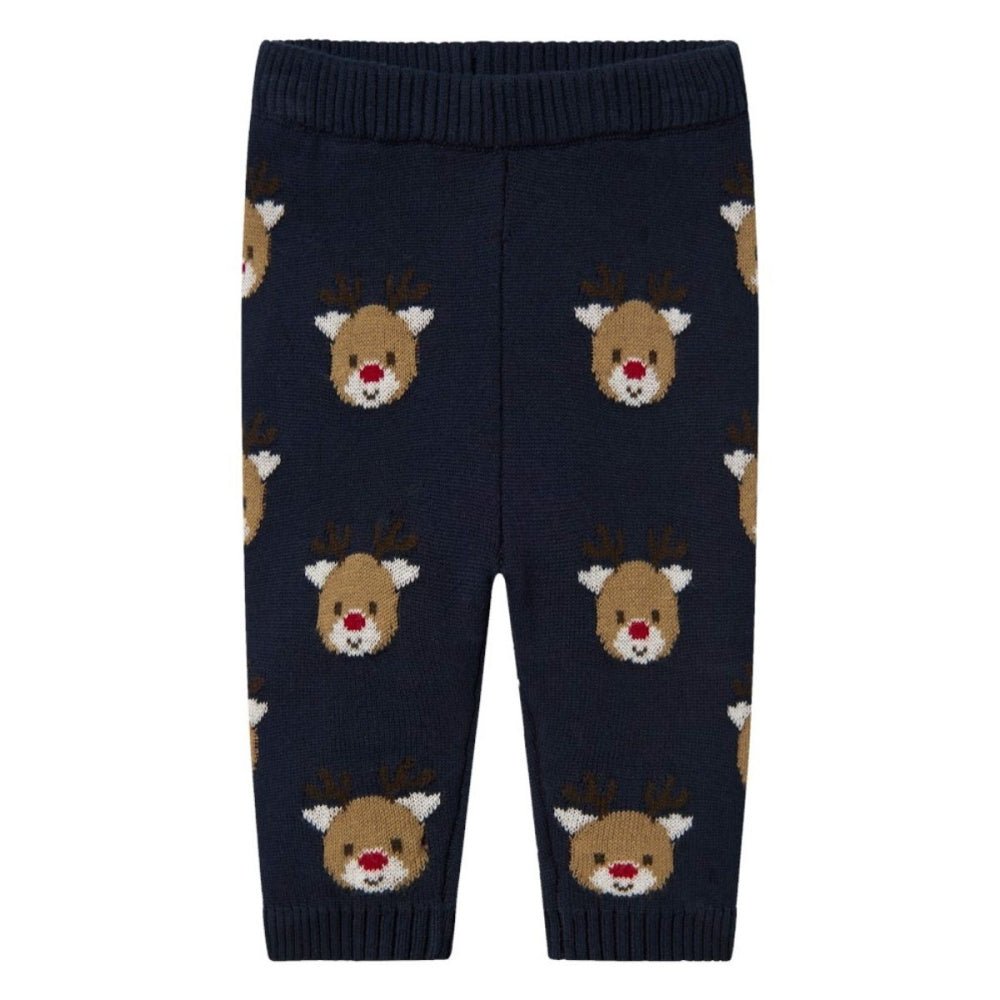 Name It - Julebukse Baby Knit Reindeer Navy Blazer - Guttelus