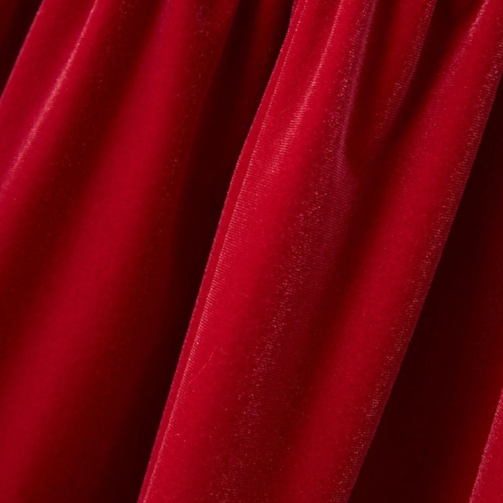 Name It - Julekjole Velour Rinna Jester Red - Guttelus
