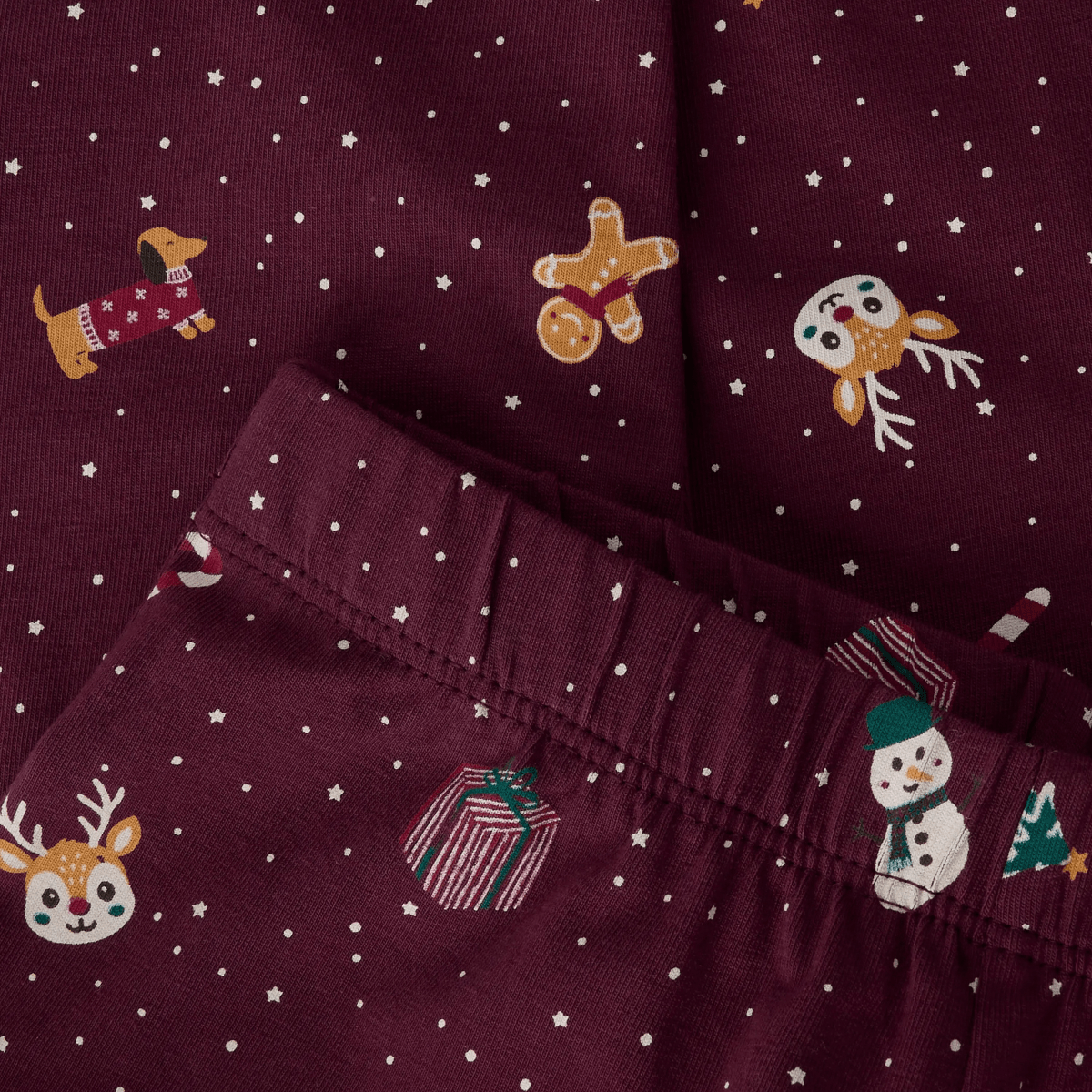 Name It - Julepysj 2-delt Vismas 2026 Burgundy - Guttelus