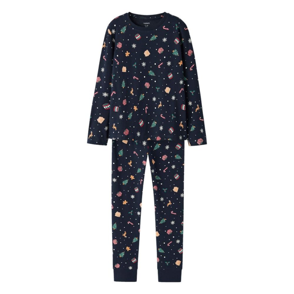 Name It - Julepysj 2-delt Vismas Xmas Navy Blazer - Guttelus.no