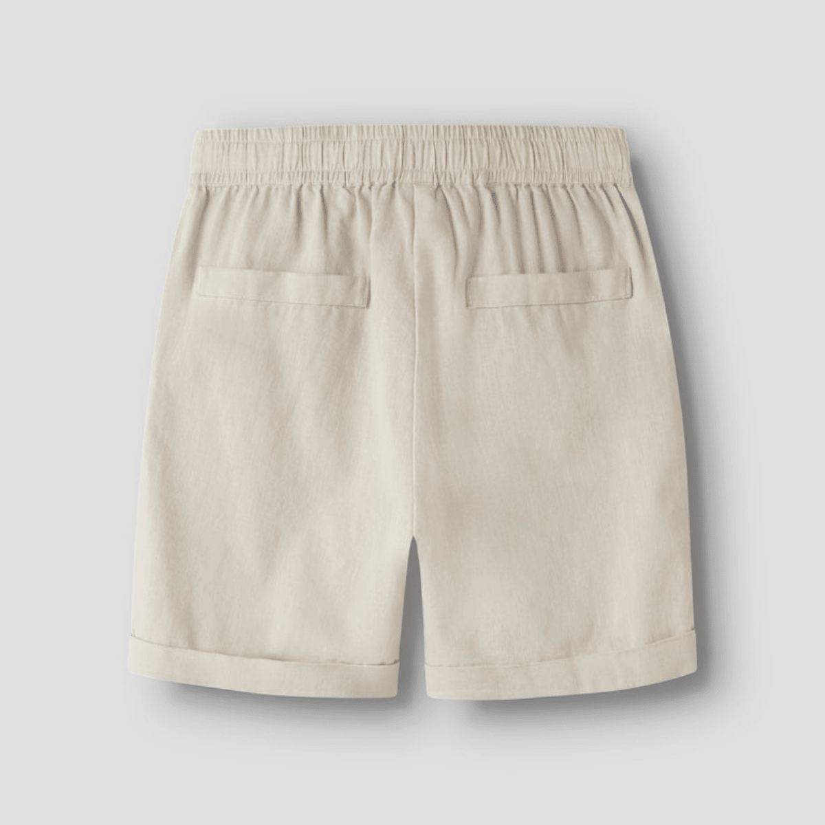 Name It - Linshorts Falinnen Peyote Melange - Guttelus.no