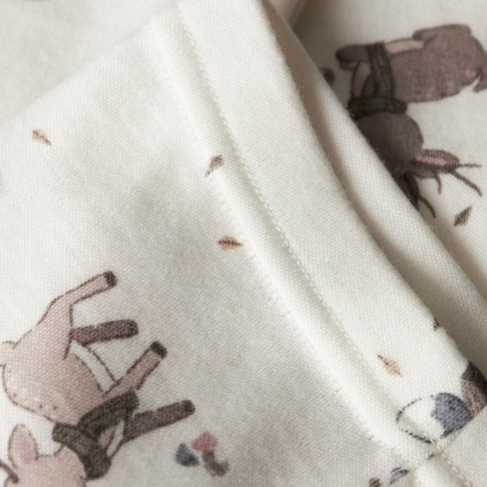 Name It - Longs i Ull Baby Willitus Blue/ Snow White Deer - Guttelus.no