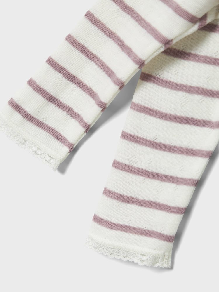 Name It - Longs Ull Baby Wang Striper Purple Dove - Guttelus