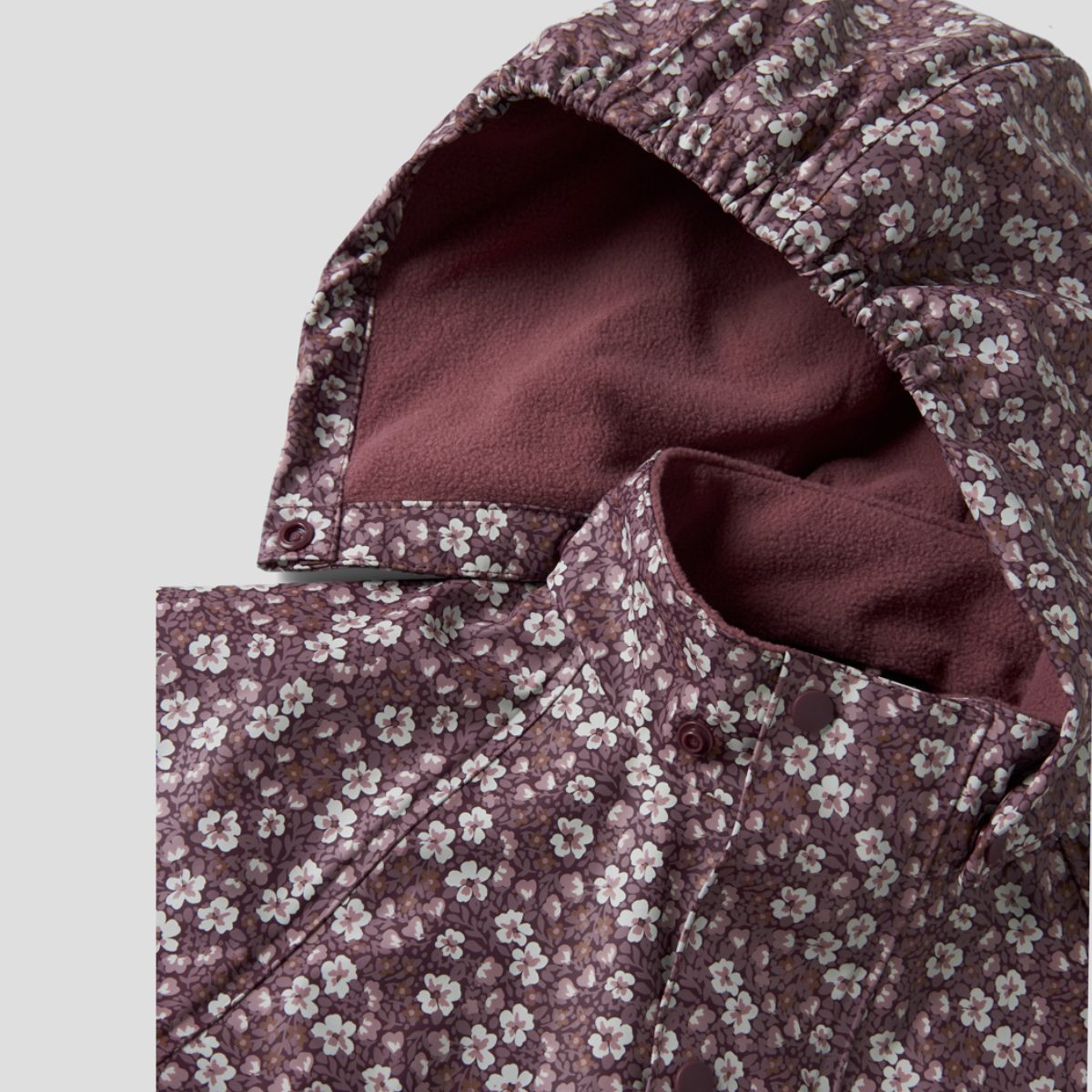 Name It - Regndress med Fleecefôr Dry10 Fig - Guttelus.no