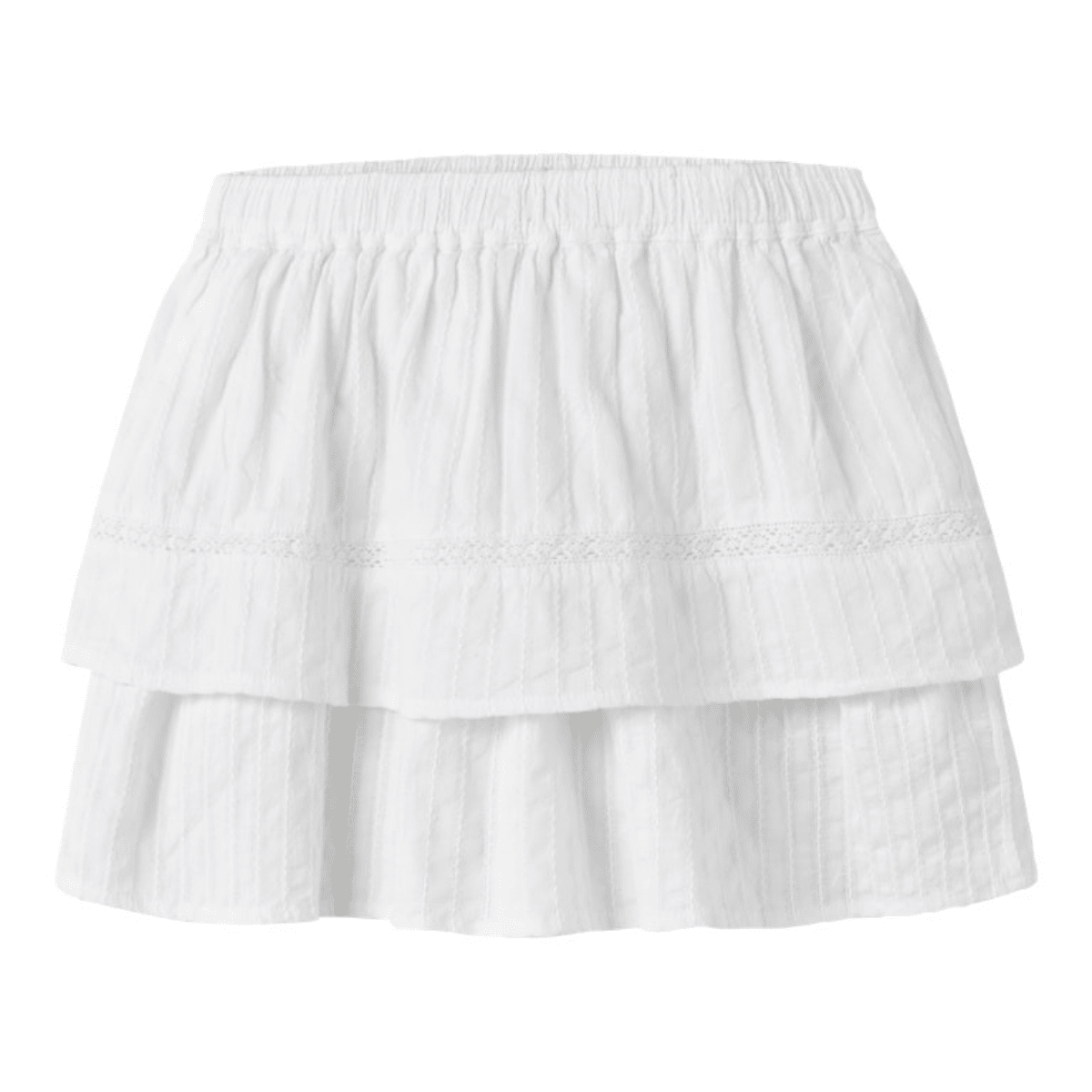 Name It - Skjørt Fatidiasing Bright White - Guttelus.no