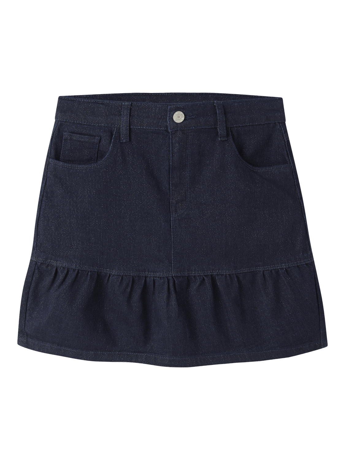 Name It - Skjørt Liv Glitter Dark Blue Denim - Guttelus
