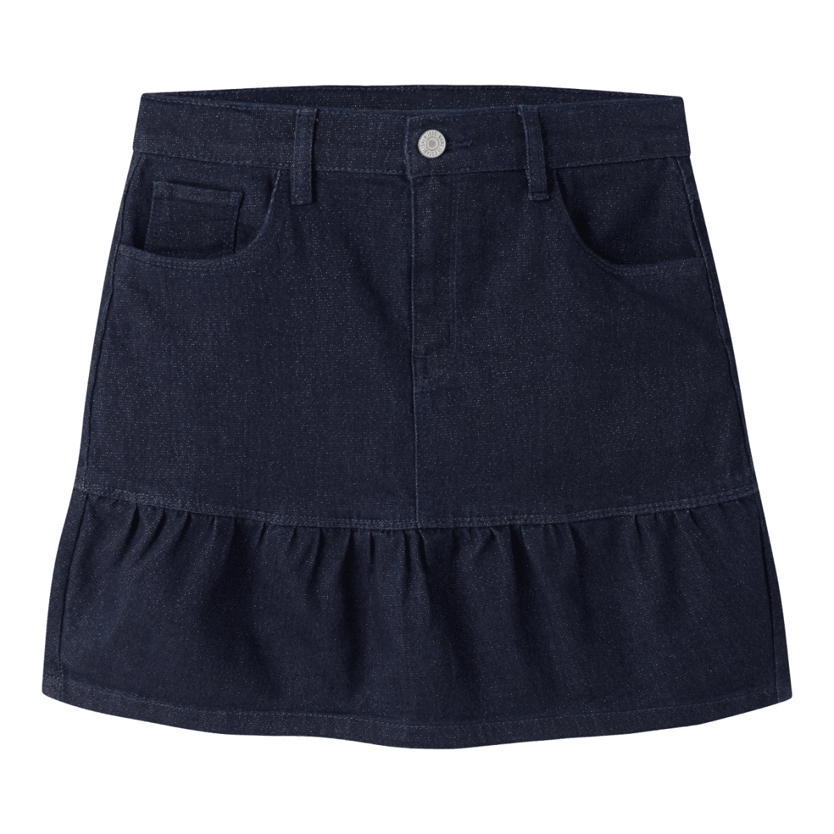 Name It - Skjørt Liv Glitter Dark Blue Denim - Guttelus