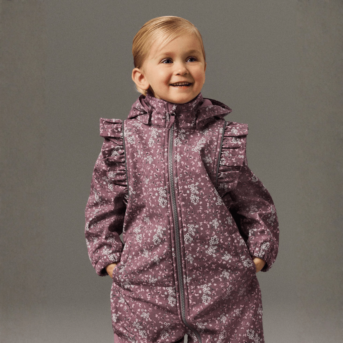 Name It - Softshelldress Alfa08 Grape Shake Floral Dream - Guttelus