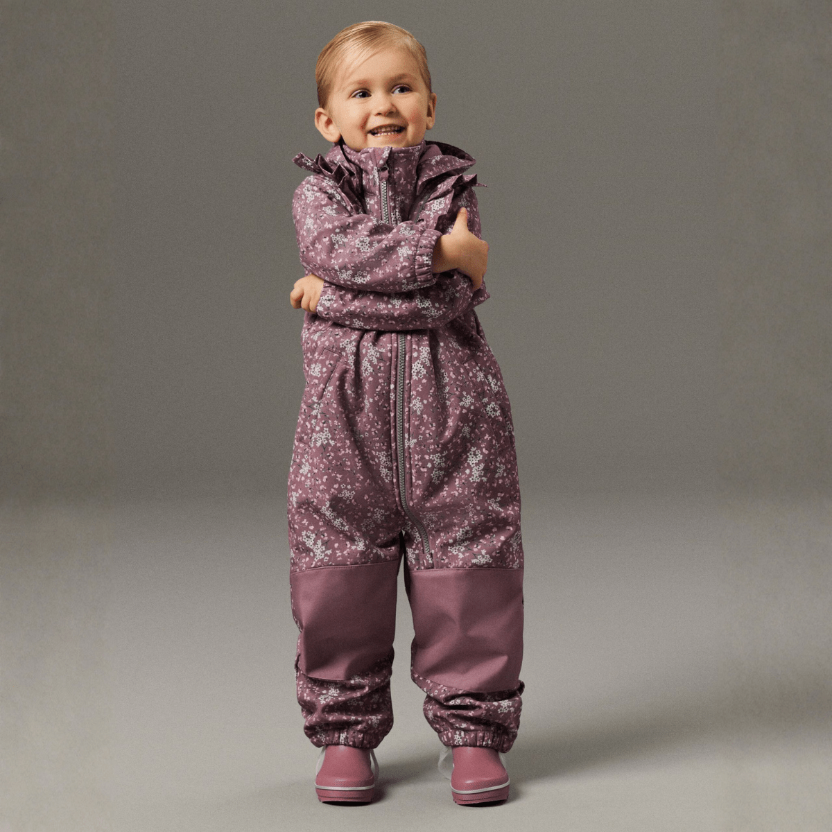 Name It - Softshelldress Alfa08 Grape Shake Floral Dream - Guttelus