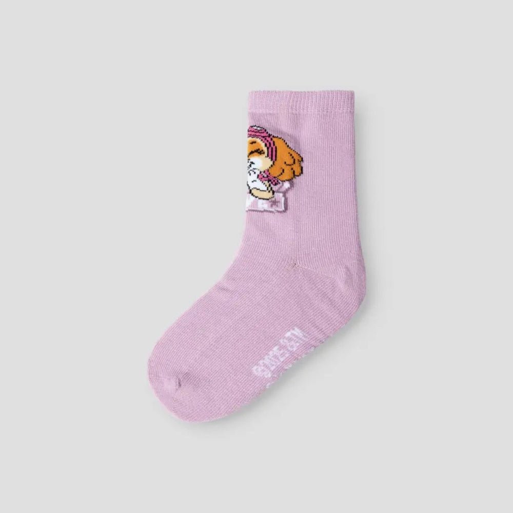 Name It - Sokker 3-pk Paw Patrol Lavender Mist - Guttelus.no