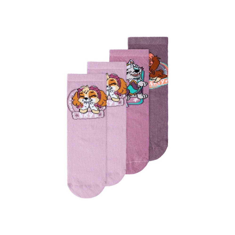 Name It - Sokker 3-pk Paw Patrol Lavender Mist - Guttelus.no