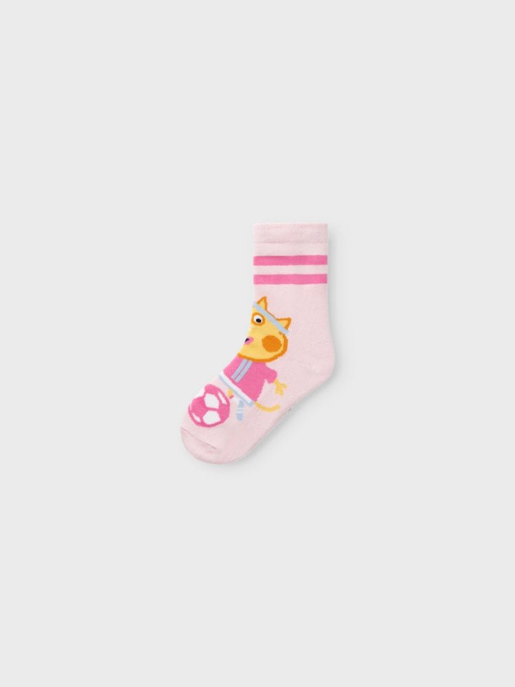 Name It - Sokker 3 PK Peppa Gris Parfait Pink - Guttelus