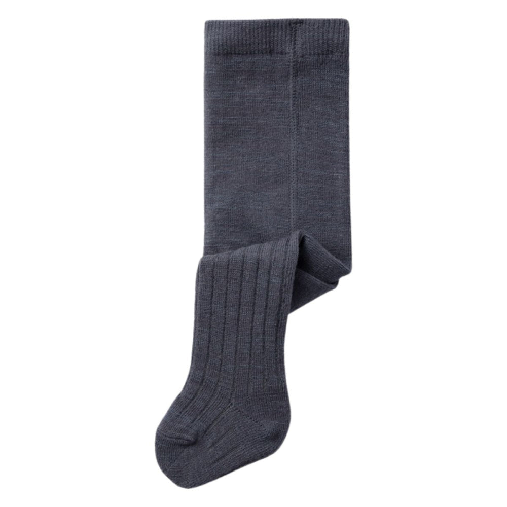 Name It - Strømpebukse Baby Ull/ Bomull Rib Wakma Ombre Blue - Guttelus.no