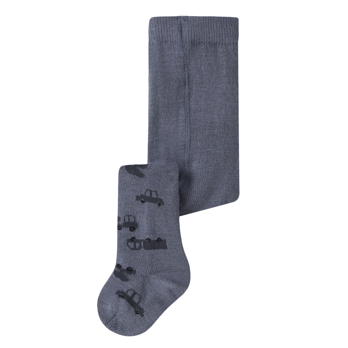 Name It - Strømpebukse i Ull/ Bomull Baby Wak Folkstone Gray Machines - Guttelus