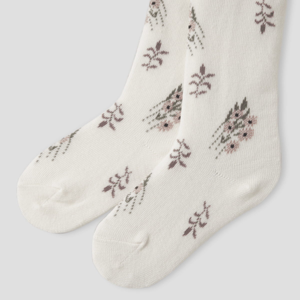 Name It - Strømpebukse i Ull/ Bomull Wak Snow White Long Flowers - Guttelus
