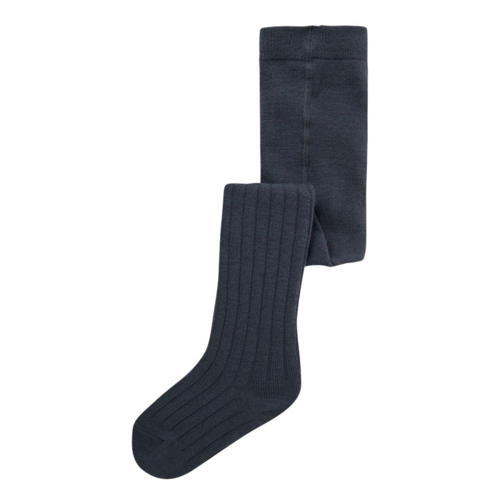 Name It - Strømpebukse i Ull Wakma Rib Ombre Blue - Guttelus
