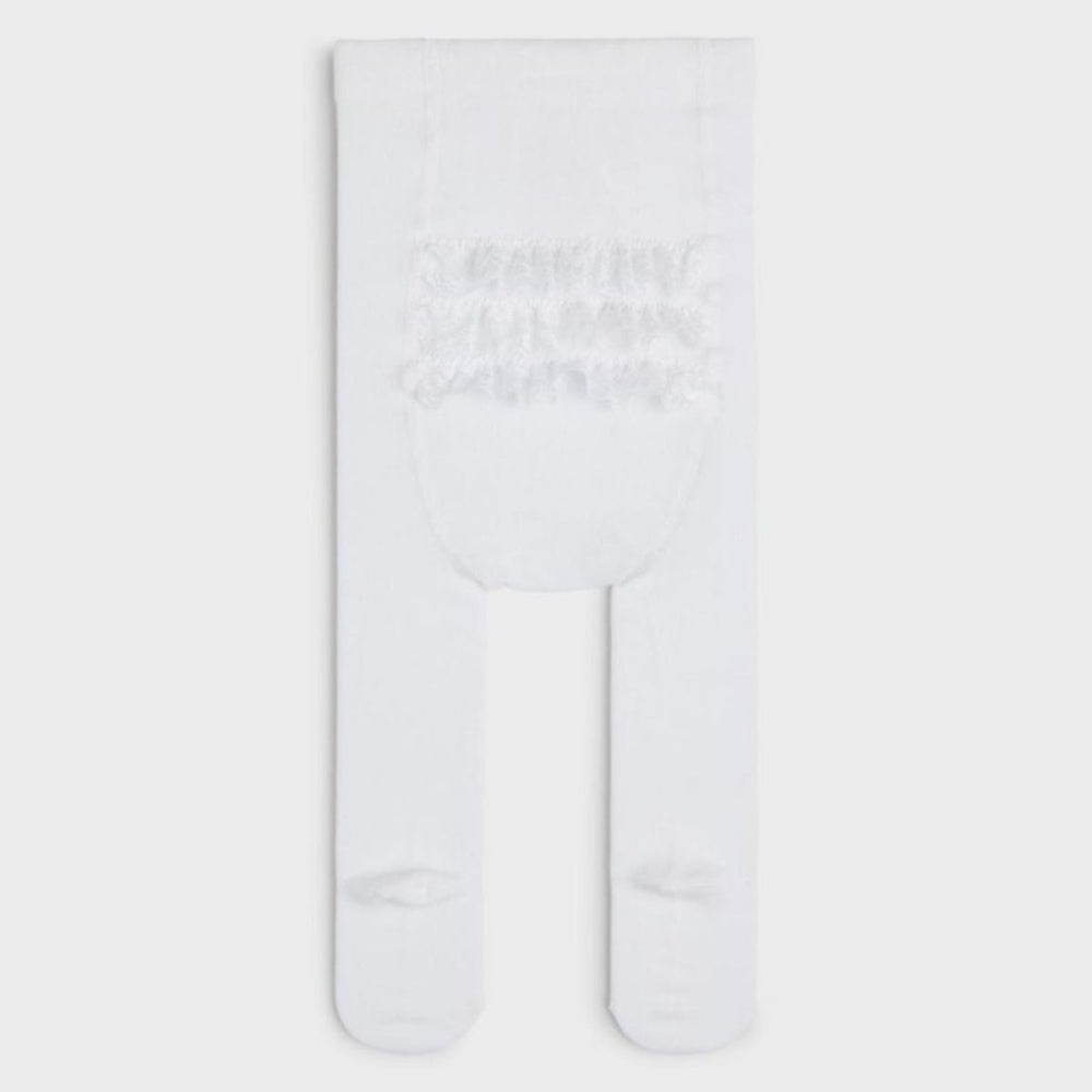 Name It - Strømpebukse med Blonder Opagna Bright White - Guttelus