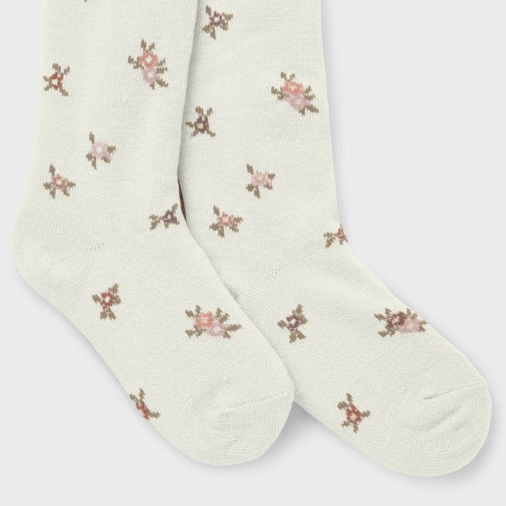 Name It - Strømpebukse Ull/ Bomull Wak Snow White Small Flowers - Guttelus.no