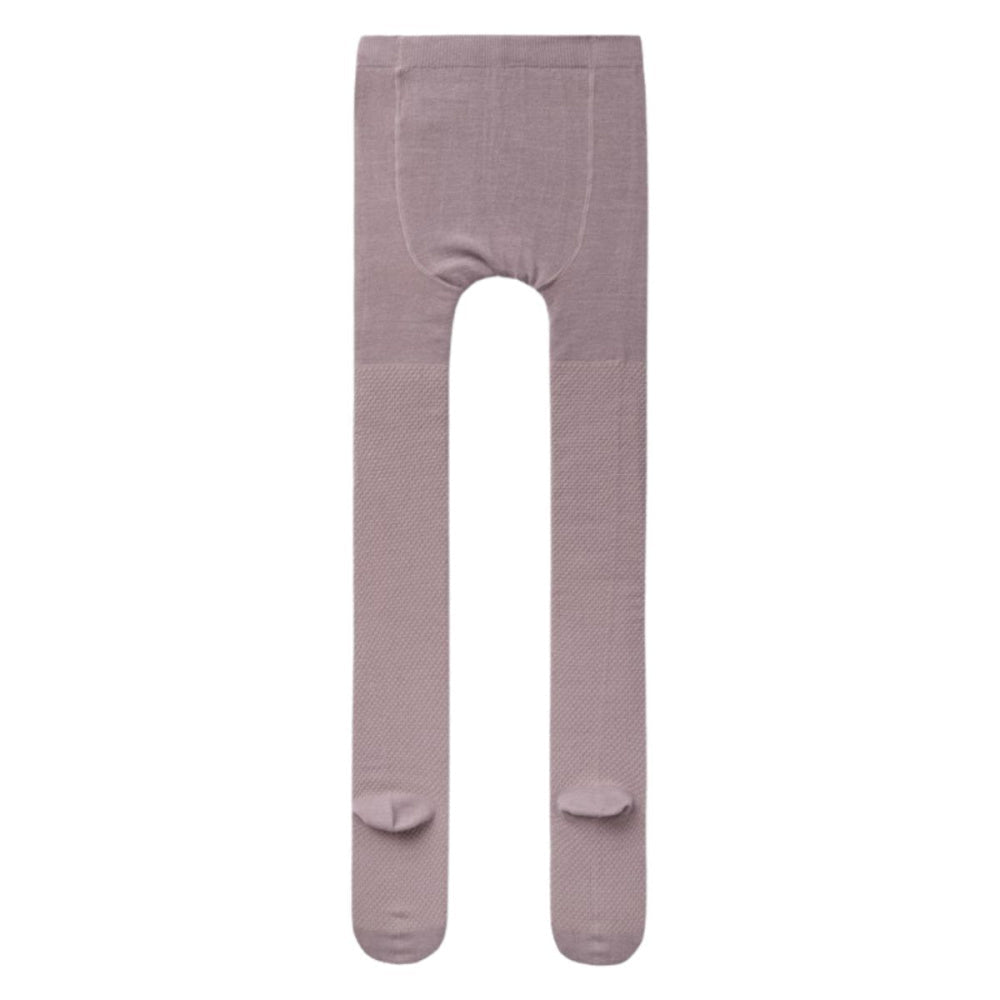Name It - Strømpebukse Ull Jr Wakma Structure Purple Dove - Guttelus.no