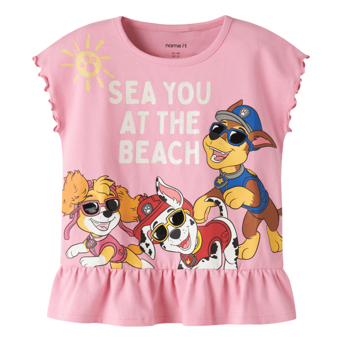 Name It - T-skjorte Paw Patrol Mina Pink Drink - Guttelus.no