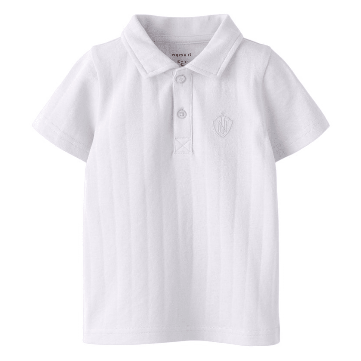 Name It - T-skjorte Polo Fen Bright White - Guttelus.no