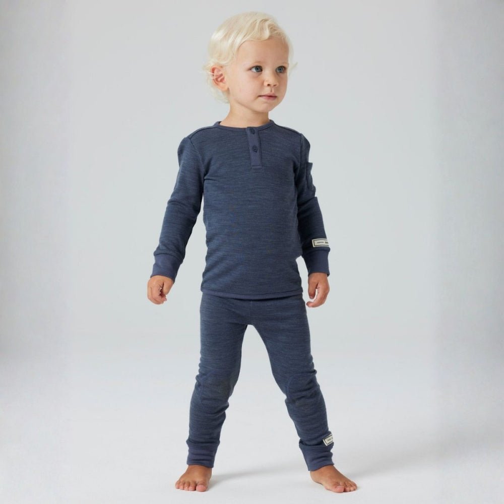 Name It - Trøye i Ull og Bambus Wyla Ombre Blue - Guttelus.no