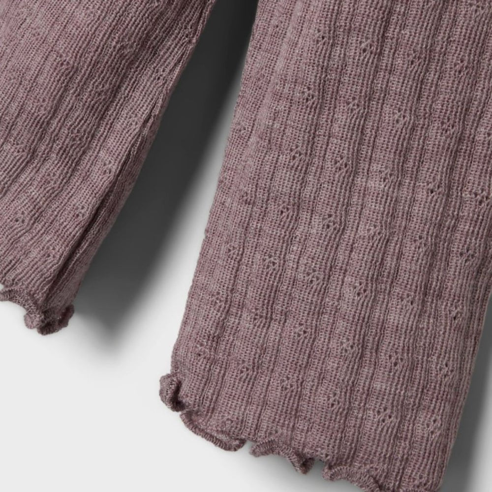 Name It - Trøye i Ull og Silke Jr Rib Wossa Purple Dove - Guttelus