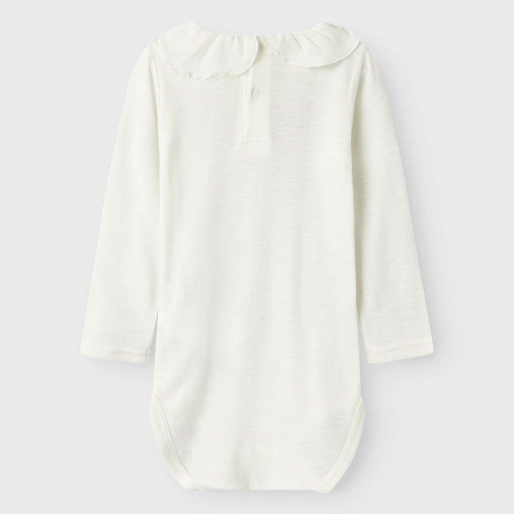 Name It - Ullbody med Krage Wang Rib Snow White - Guttelus