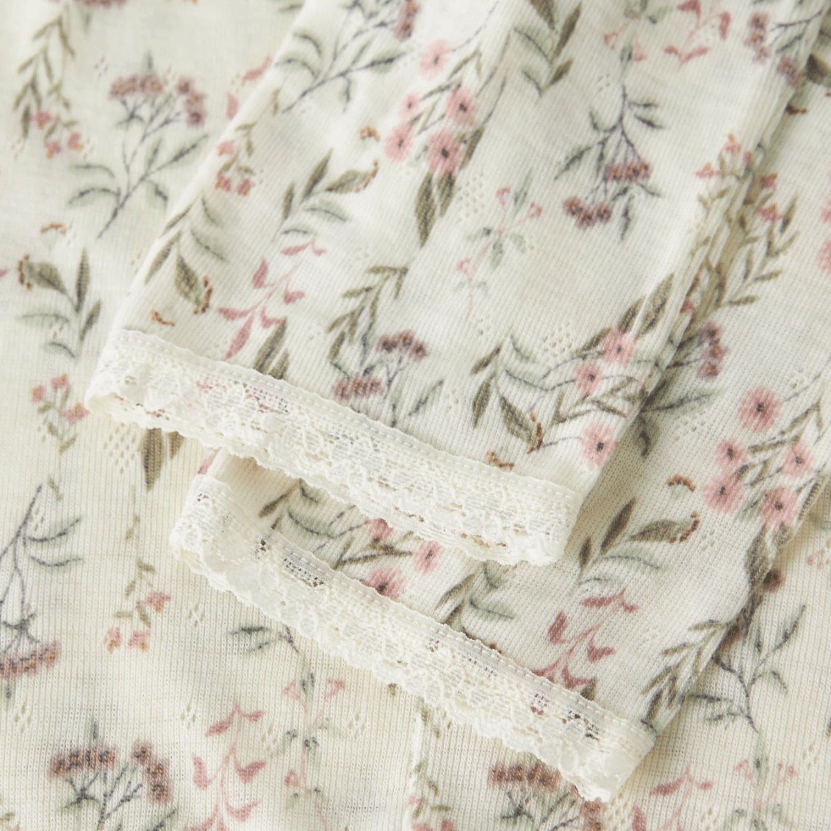 Name It - Ullongs Jr Wang Snow White Flowers + Leafs - Guttelus.no