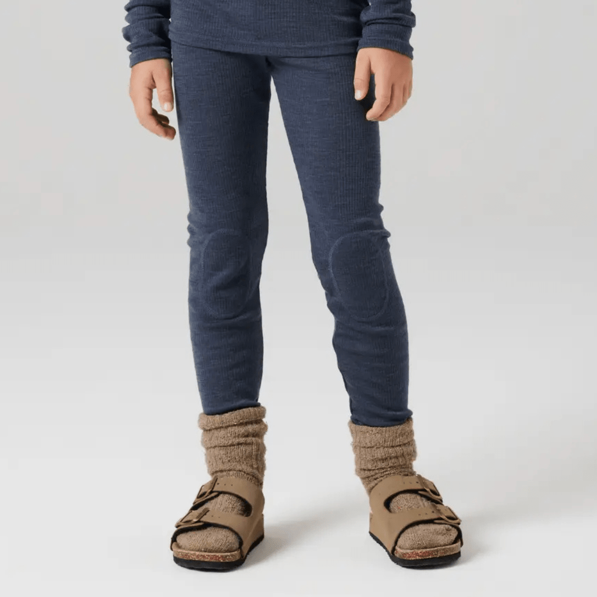 Name It - Ullongs Wax Rib Ombre Blue - Guttelus.no