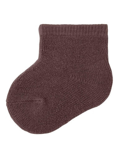 Name It - Ullsokker Baby Waksi Deep Mahogany - Guttelus.no
