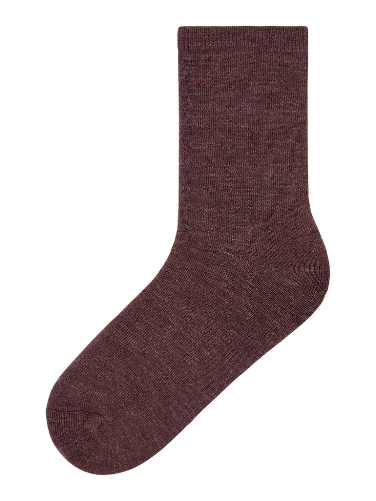 Name It - Ullsokker Deep Mahogany - Guttelus.no