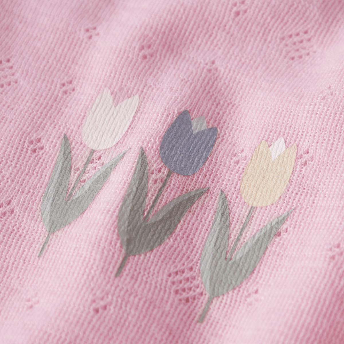 Name It - Ulltrøye Wang Flower Coral Blush - Guttelus.no