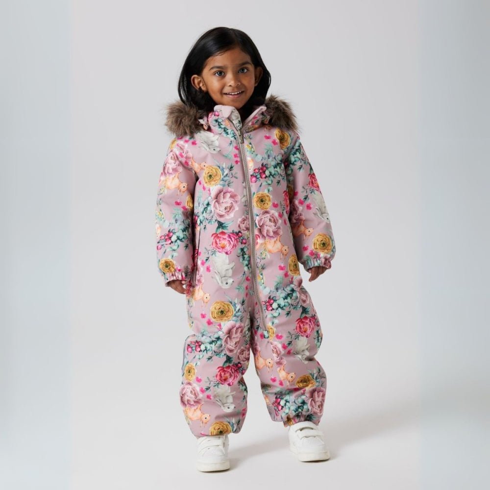 Name It - Vinterdress Snow10 Flower Rabbit - Guttelus.no