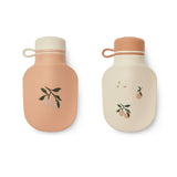 Liewood - Smoothie-Flaske 2pk Lizzie Peach / Sea Shell