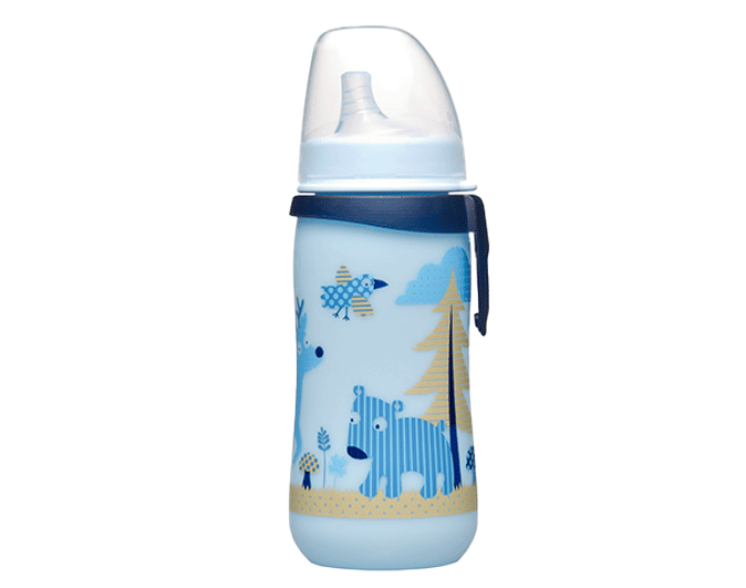 Nip- Drikkeflaske / Tutekopp Bjørn Blå 330ml - Guttelus.no