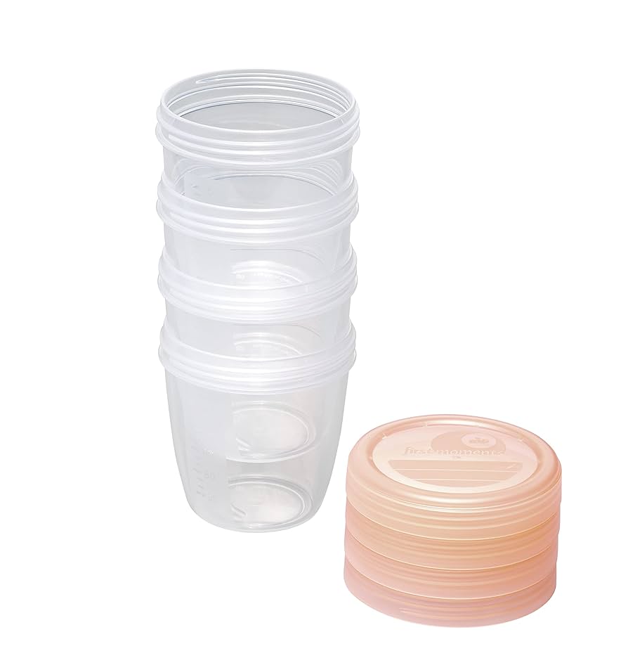 Nip - Oppbevaringsbeger for morsmelk 4-pk - Guttelus.no