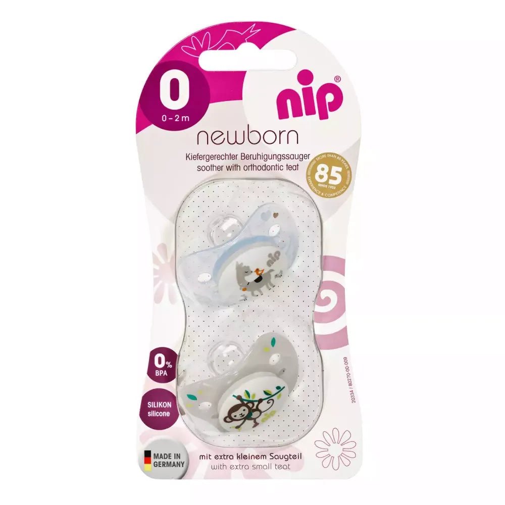 Nip- Smokker Family 2pk 0-2mnd Blå - Guttelus.no